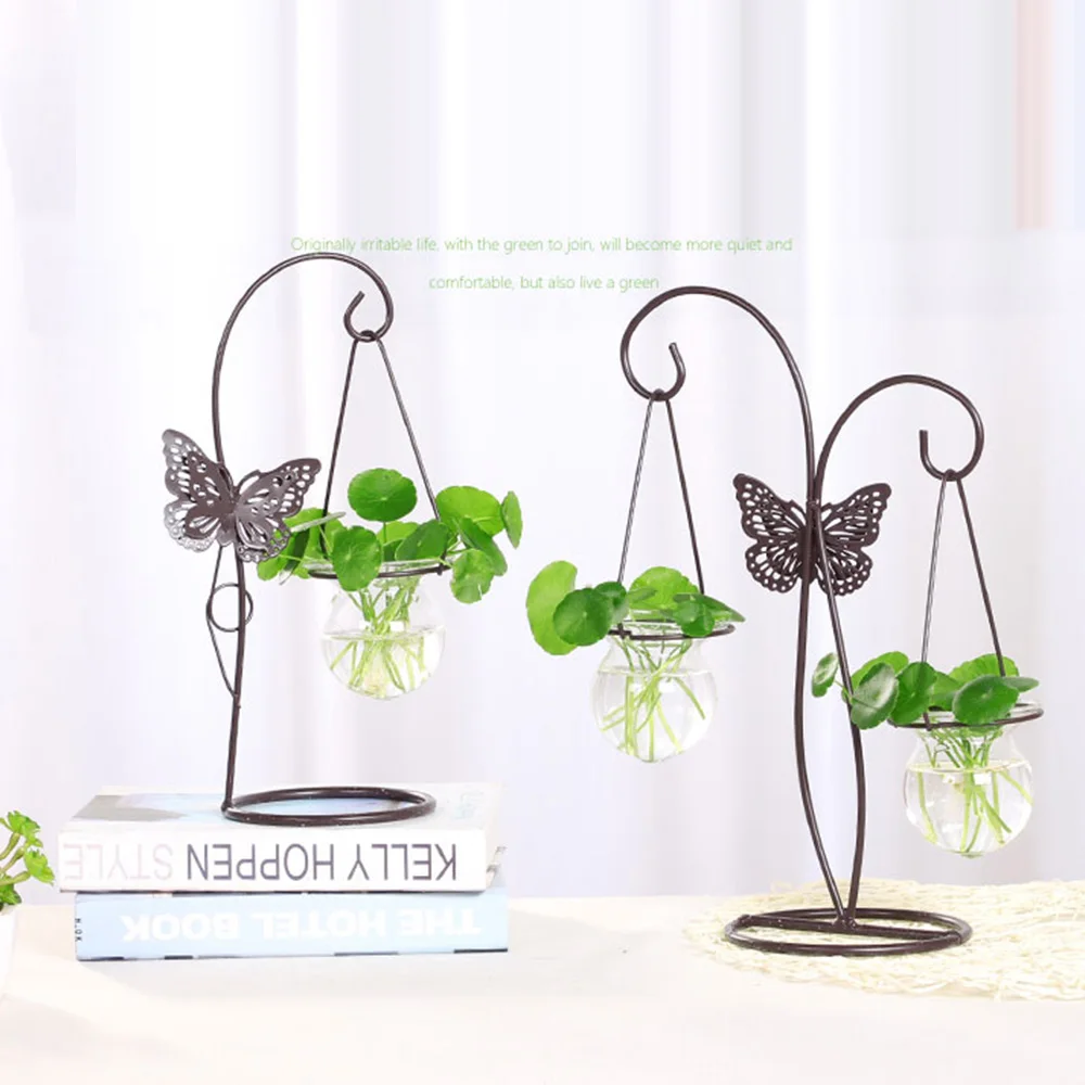 Креативный дизайн бабочка плантатор стеклянная ваза Террариум Гидропонные