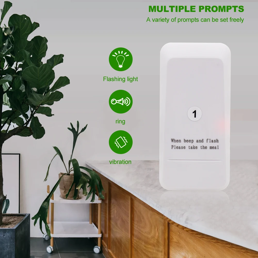 Беспроводной сенсорный 16 пейджер система для вызова официанта с 1 клавиатурой