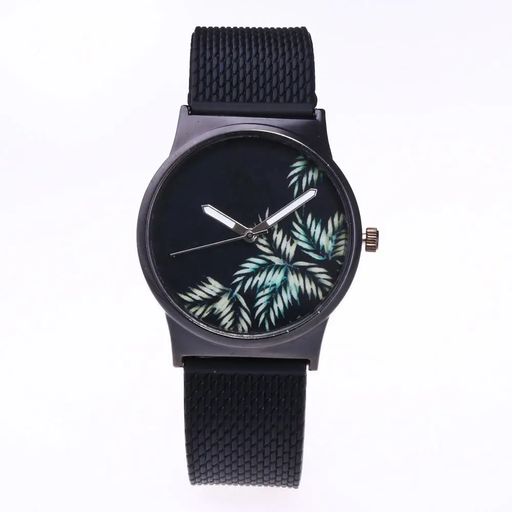 Часы наручные женские кварцевые с граффити на кожаном ремешке|Женские часы| |