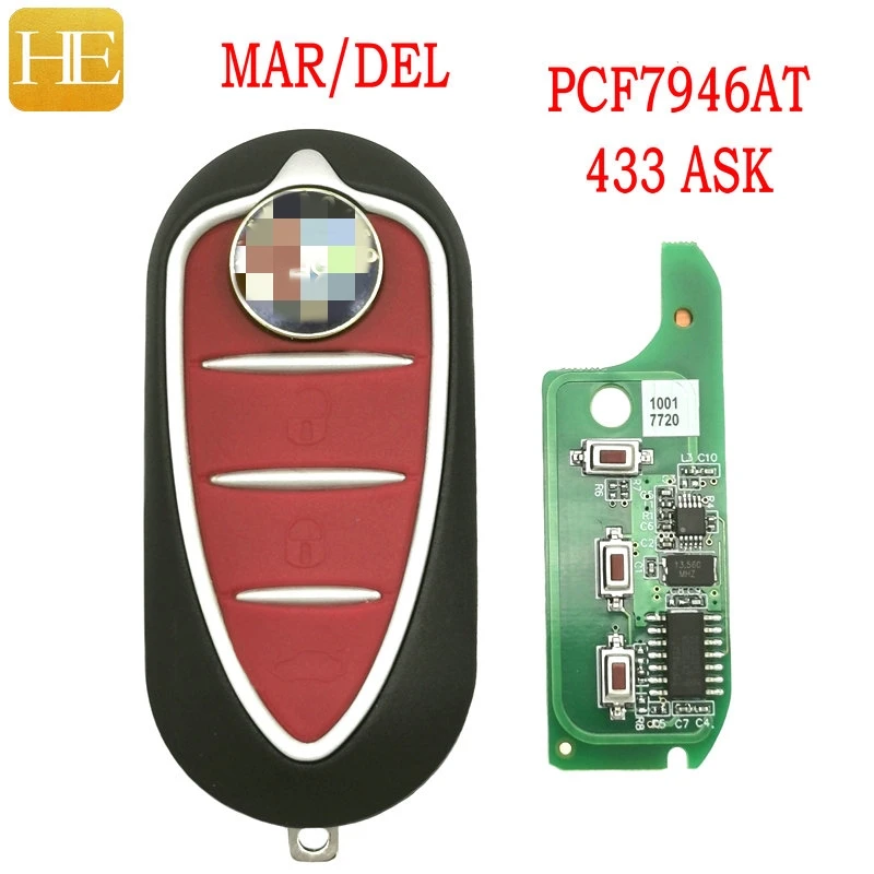 Автомобильный ключ дистанционного управления HE Xiang для Alfa Romeo Giulietta 147 156 166 Key 2008 2015