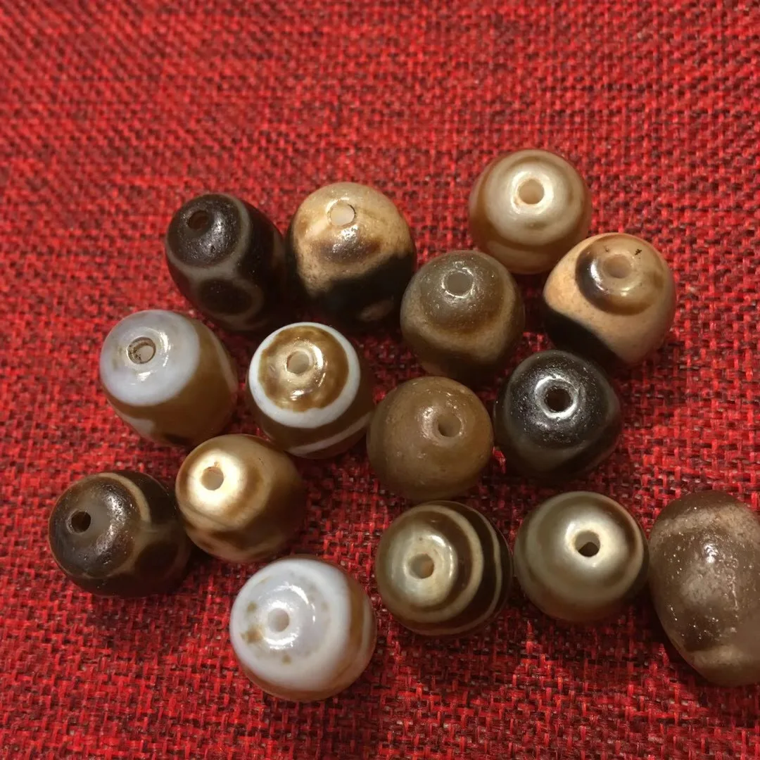 

Wholesale jewelry bisaer diy edelstenen kralen weathered horseshoe pattern ancient dzi beads dzi agate beads 200pcs/lot