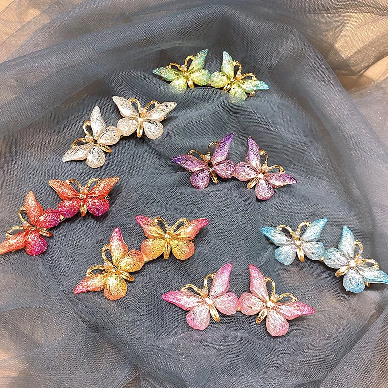 

Mini Butterfly Pearl Hair Clips Women Hairpins Fashion Headpiece Barrette Wedding Hairpins Hair Accessories Hair Styling Tools