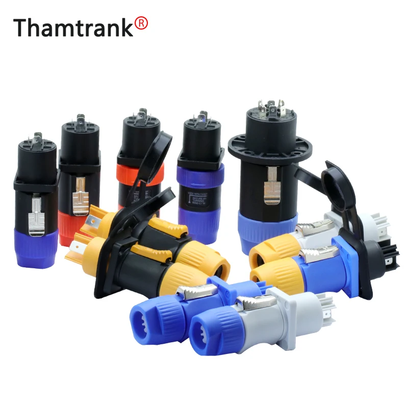 3PIN/4PIN Водонепроницаемый 20A Мощность адаптер для монтажа на панель True кабель замок