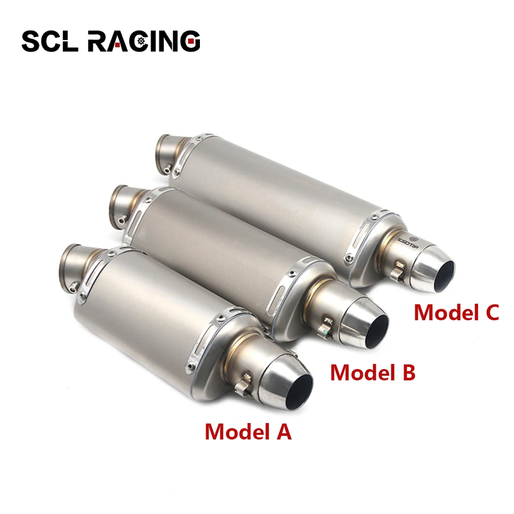 Alconstar новый мотоцикл 310 мм 370 440 Модифицированная выхлопная труба глушитель без