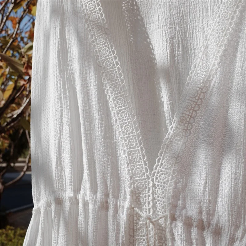 Белая хлопковая туника в греческом стиле элегантное пляжное платье для женщин