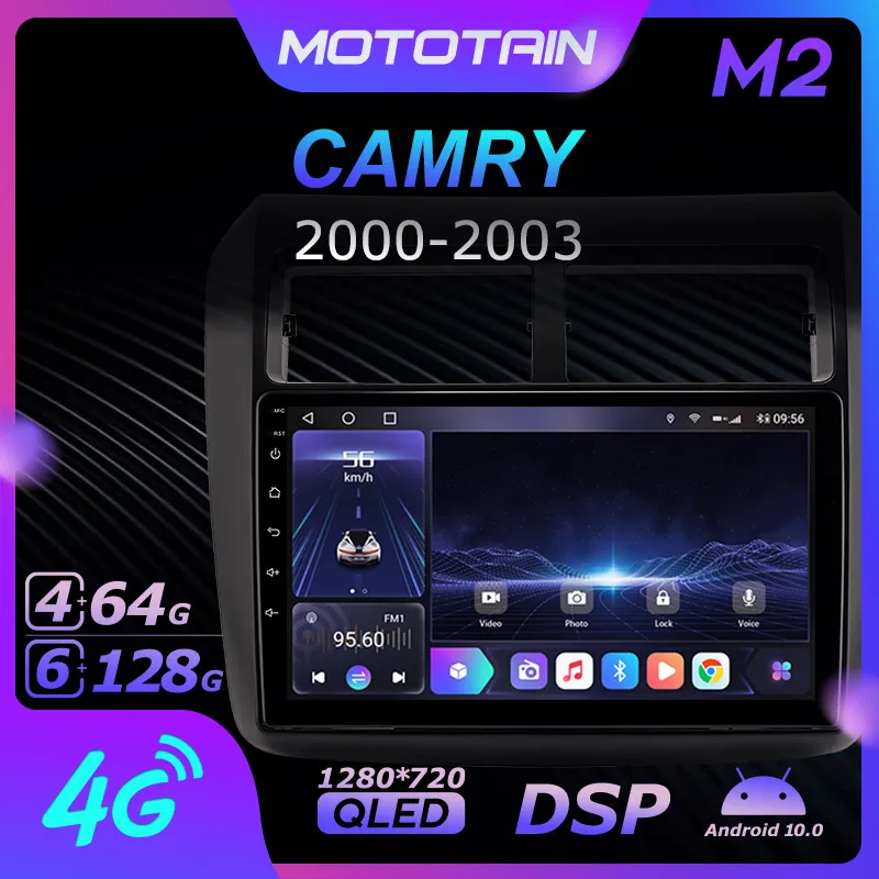 

1280*720 Android 10.0 Mototain Car Multimedia Auto Radio for TOYOTA WIGO 2012 4G LTE Audio GPS Player 8 Core 6G 128G SPDIF