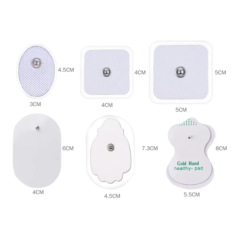 20/10 шт. Портативные белые электродные подушечки для лечения акупунктуры цифровой