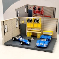 124 pcs 143 scale aurora garage diorama scene model not include model cars