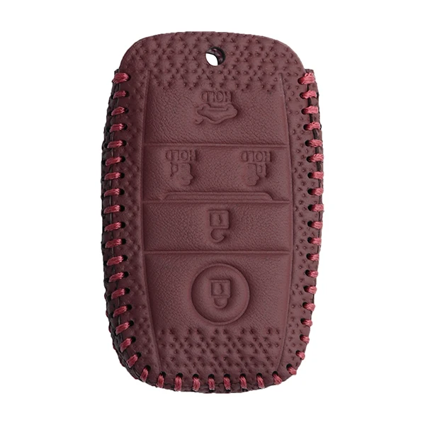 Wine red no keychain Чехол для ключей для kia Carnival Grand Sorento Sedona MPV бесключевая Крышка для пульта дистанционного управления брелок для ключей сменный брелок для автомобиля Стильный чехол для ключей - Название цвета: Wine red no keychain