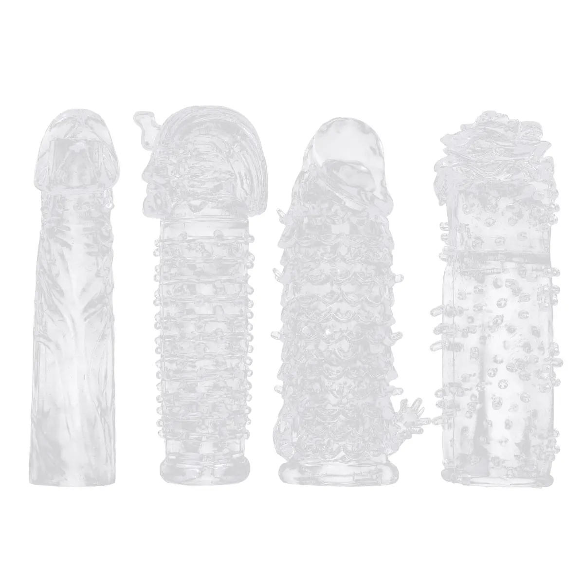 Фаллоимитаторы для взрослых прозрачные многоразовые гибкие мягкие силиконовые