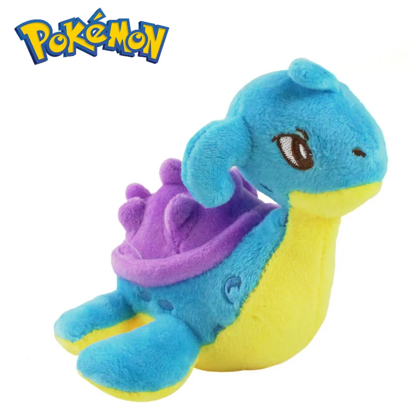 

Плюшевая игрушка Pokemon Lapras, милый мультяшный персонаж, модель куклы, Аниме игры, периферийные плюшевые игрушки, аниме, подарок для ребенка