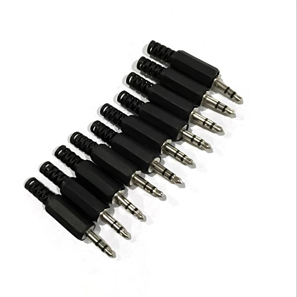 10pcs Adapt Jack Dual-channel Accessories Audio Connect Male Replacement For Repair 3.5mm Stereo Headset Plug | Обустройство дома