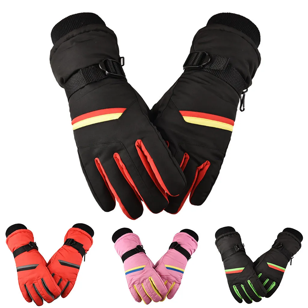 Мужские зимние теплые перчатки водонепроницаемые мотоциклетные велосипедные