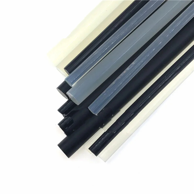 Прозрачный/черный клей карандаш Резиновая полоса толстый термоплавкий 7 / 11 мм * 270