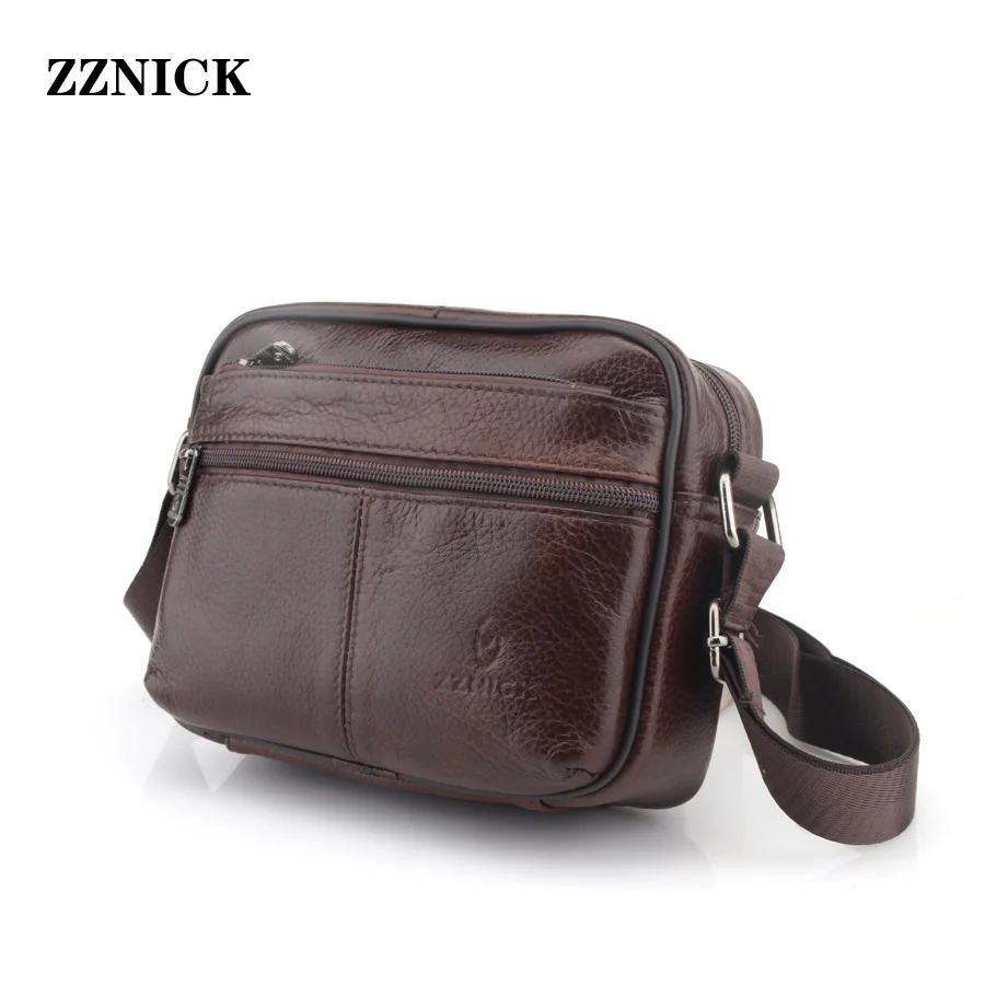 ZZNICK корова мужские сумки из натуральной кожи с клапаном 2019 дорожная деловая