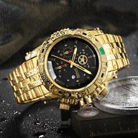 temeite new luxury brand mens watch fashion gold quartz wrist watch men stainless steel waterproof fashion sport watches clock