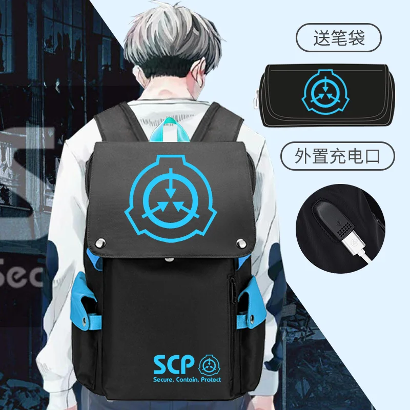 SCP рюкзак для косплея студентов школы сумка на плечо ноутбука модный путешествий