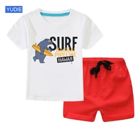 2021 summer kids baby cotton sets leisure sports boy t shirtshorts sets toddler clothing girl boy clothes baby boy clothes set