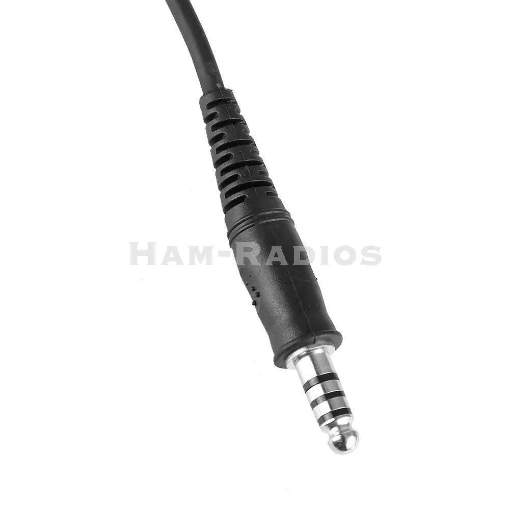 Black Tactical Bowman Walkie Talkie Earpiece Headset  U94 PTT Elite II Z Single