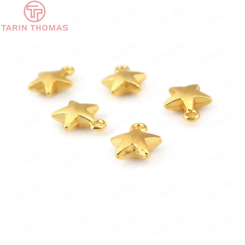 100 шт. 7 мм 10 посеребренный сплав цинка Толстая звезда шармы Подвески Diy ювелирные