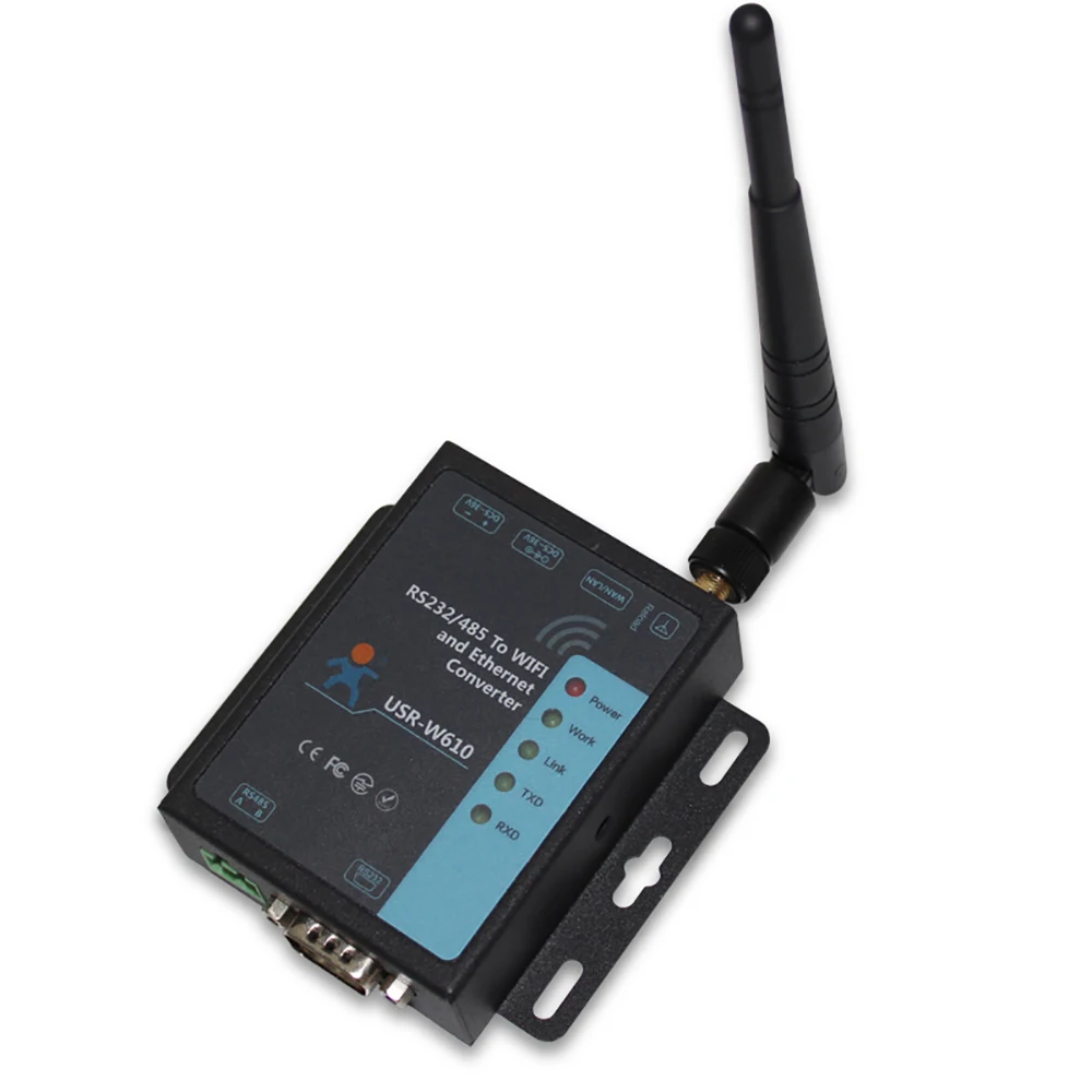 Последовательный преобразователь в Wi Fi Ethernet RS232 RS485 серверный беспроводной