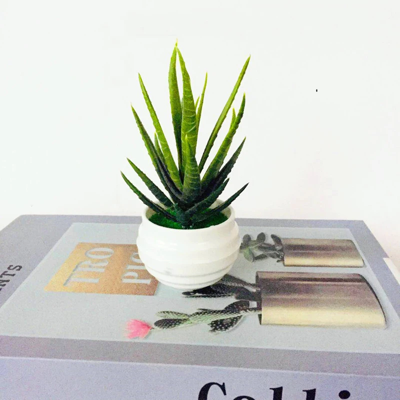 Artificial Plants Small Faux Bonsai Tree Realistic Fake Potted Home Ornaments Office Desk Room Decoration Will Not Fade | Дом и сад
