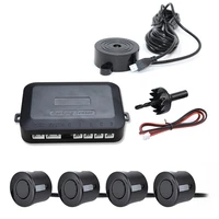 12v car parking sensor kit reverse backup radar sound alert indicator probe system 4 probe beep sensor car detector dropship