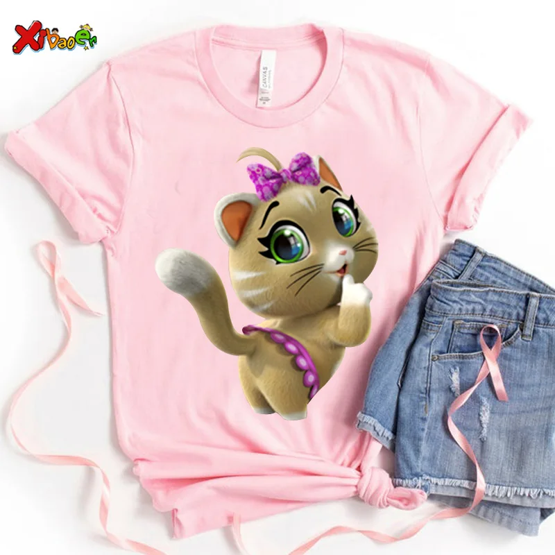 

Boys Girls Short Sleeve T-shirt Princess Print Girl T Shirt Cartoon Funny Casual Kid Clothes Summer Harajuku Children's Clothing