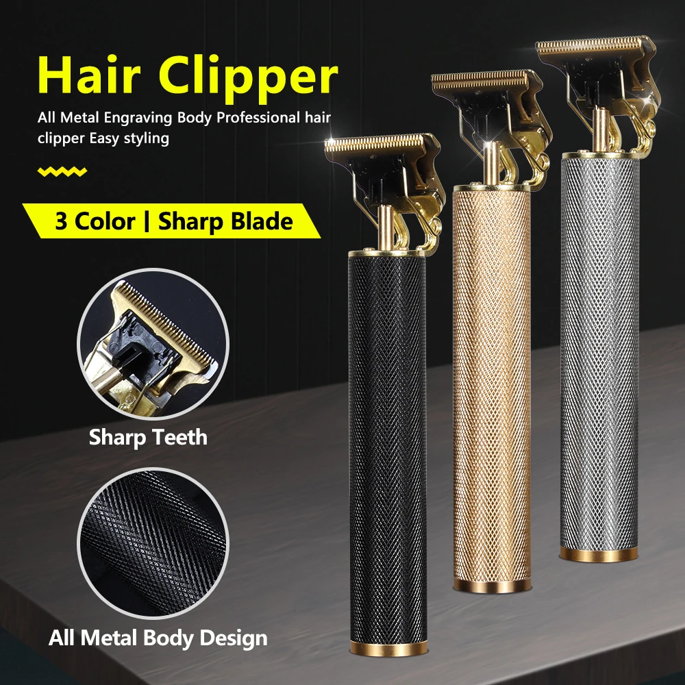 

Hair Clipper Professional Electric T9 hair trimmer Barber Shaver Trimmer Beard 0mm Hair Cutting Machine for men Rechargeable