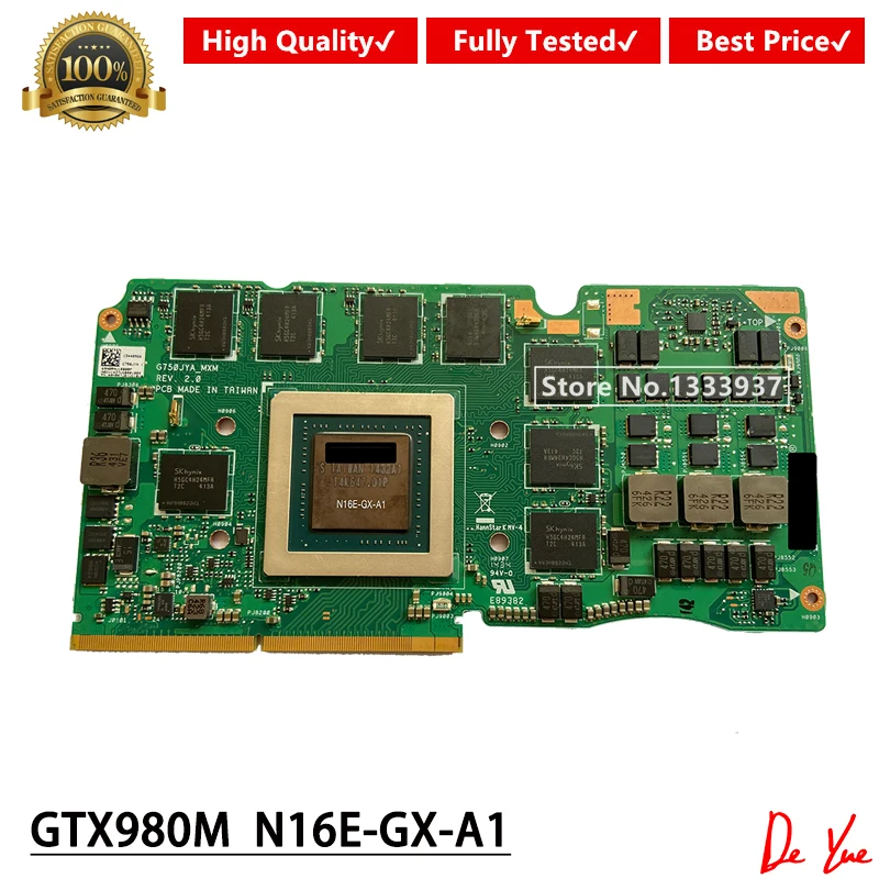 для asus g750j g750jy g750jya gtx 980m gtx980m n16e gx a1 ddr5 8 гб vga видео вид