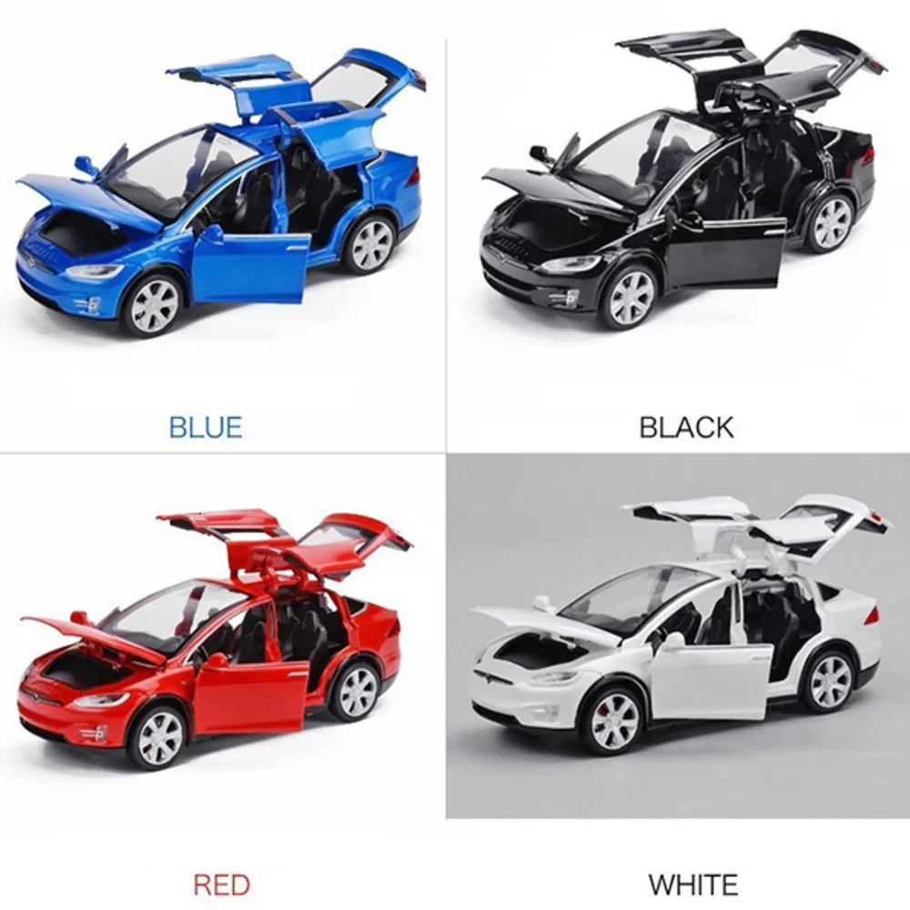 1/32 Tesla модель X90 сплава Diecasts автомобиля S автомобилей Вытяните назад 6 двери