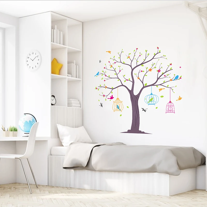 

Modern Home Decoration Wall Stickers Living Room Bedroom Sticker Vinyl Home Wall Painting Big Tree Art Kitchen