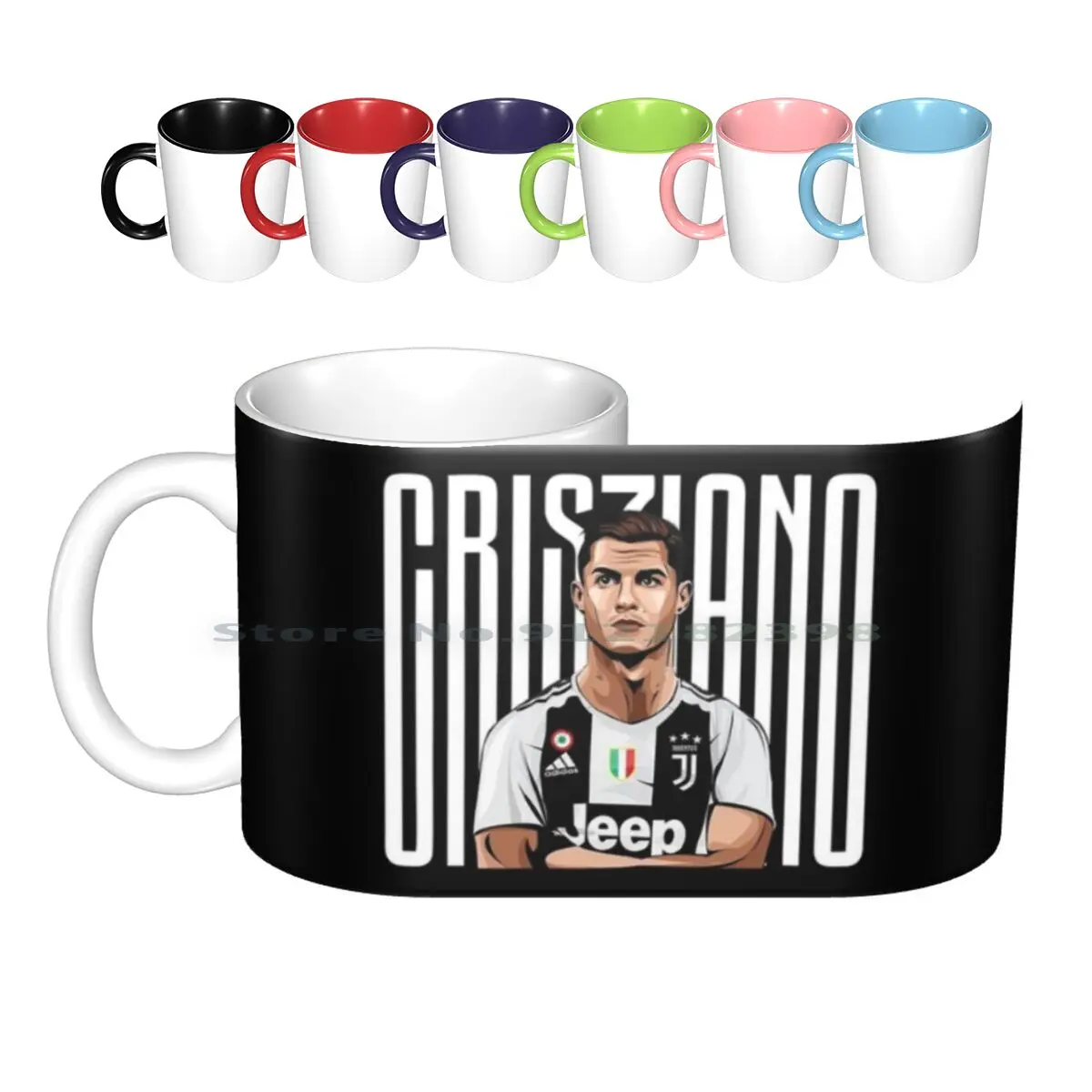 Иллюстрация Криштиану художественные Керамические Кружки Кофейные чашки Кружка