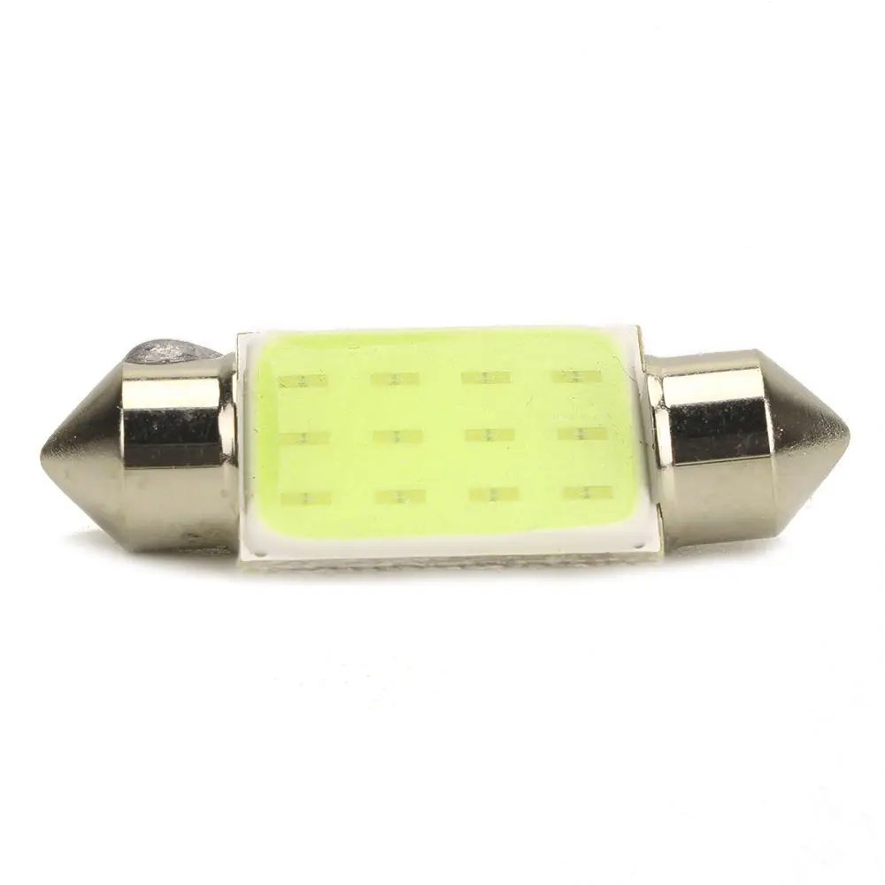 

10x Festoon 36mm 12V Car COB LED Light Reading Dome Map Interior Bulb White