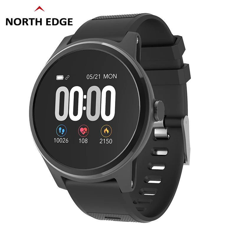 North Edge Смарт часы с монитором сердечного ритма ЭКГ PPG кровяное давление IP67