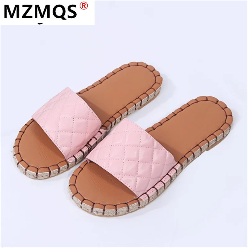 

2021 Summer New Women's Sandals Fashion Outdoor Beach Open Toe Slippers Comfortable Light Low-heeled Sandals for Woman Plus Size