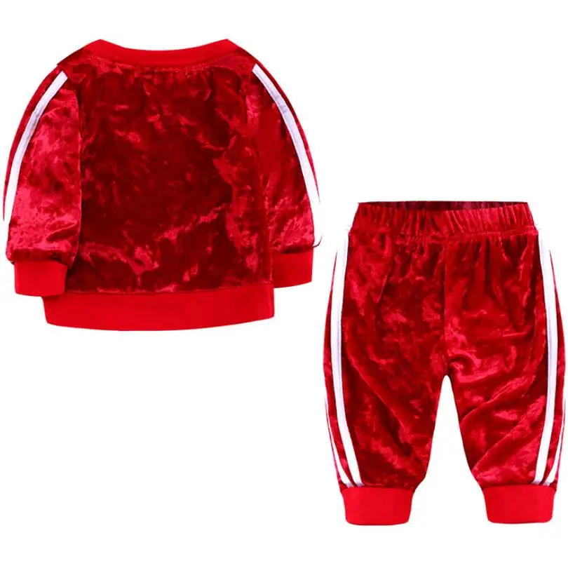 Детский костюм новый весенне-осенний Бархатный комплект Европейский и