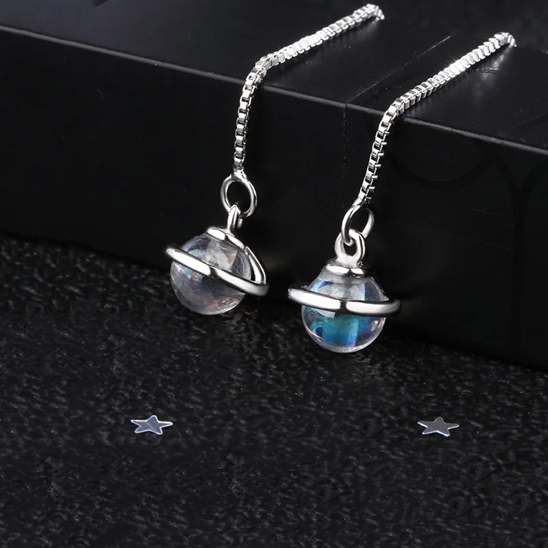 MEETSOFT модные серьги-подвески из стерлингового серебра для женщин модный дизайн