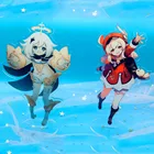 Популярная игра Genshin Impact Zhongli персонаж акриловая фигурка стенд модель пластина стол Декор Барбара милый стоячий знак отличные подарки