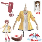 VTuber Inugami Korone косплей костюм Женская милая Униформа Хэллоуин Карнавальный Ютубер костюм Необычные наряды в стиле аниме