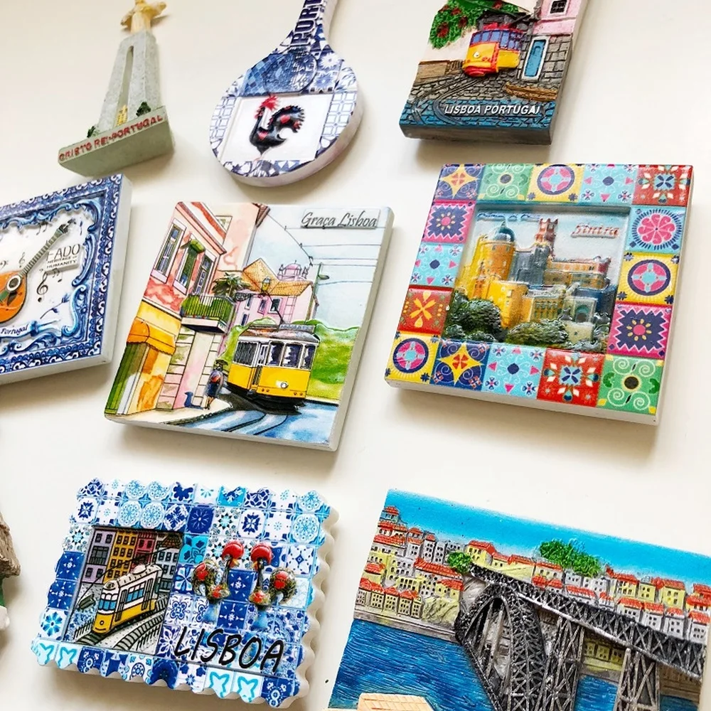 BABELEMI Португалия Путешествия Сувенир магниты на холодильник Творческий смолы 3D Лиссабона Порто Мадейра Sintra Fado холодильник магнит Декор