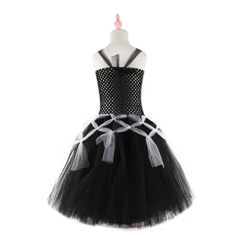 Платье-пачка с пауком костюм для косплея на Хэллоуин девочек детское вечернее