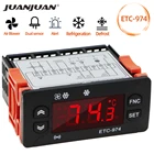 ETC-974 регулятор температуры для размораживания холодильника, Терморегулятор с двойным NTC датчиком, 220 В, Скидка 40%