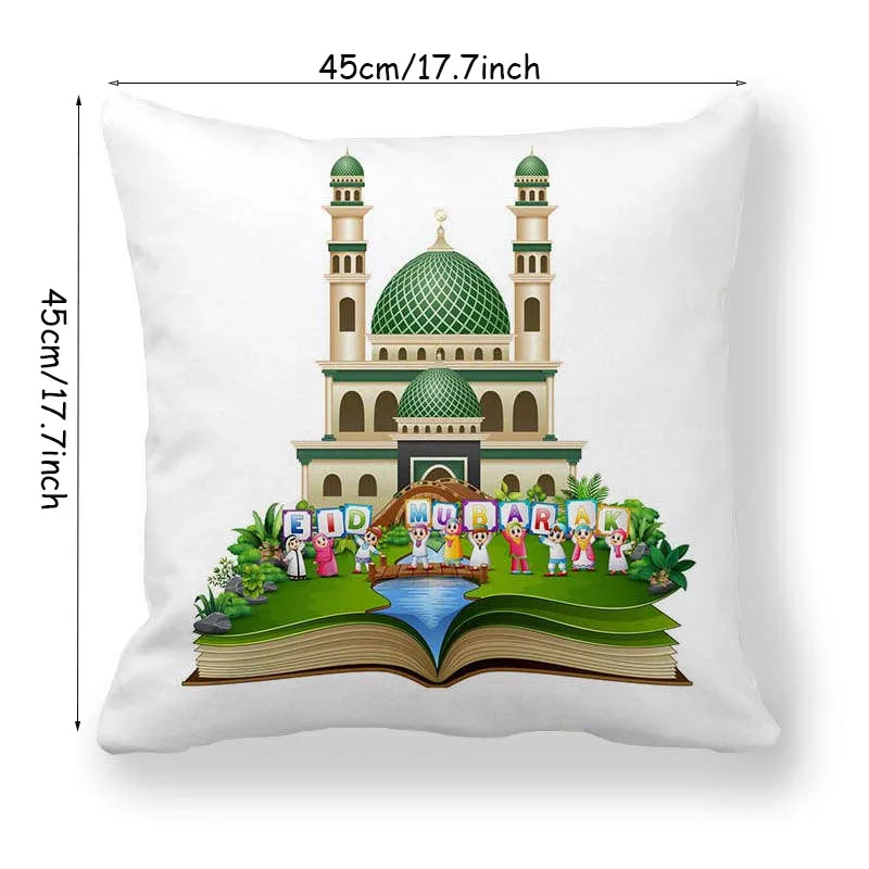 Liviorap EID Mubarak Cushion Cover Ramadan Kareem Decor Decoration for Home Eid Muslim | Дом и сад