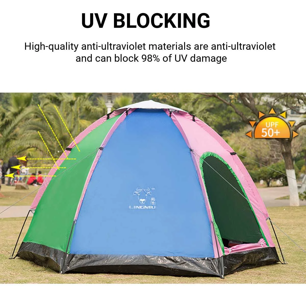 

Automatic Hiking Camping Tent 5-6 Person Multiple Models Outdoor Camp Tents Ultralight Instant Shade