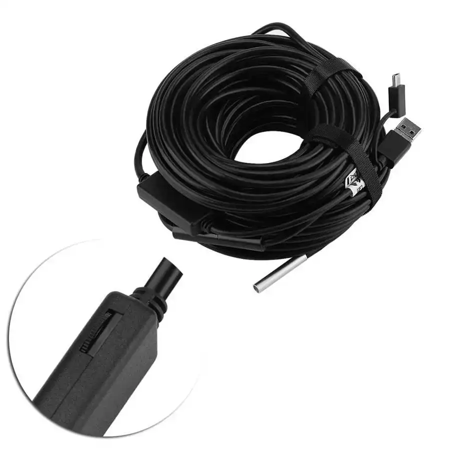 20M de la cámara del endoscopio 5,5mm Cable USB del endoscopio con 720P cámara HD a prueba de agua para PC Android de inspección Coche