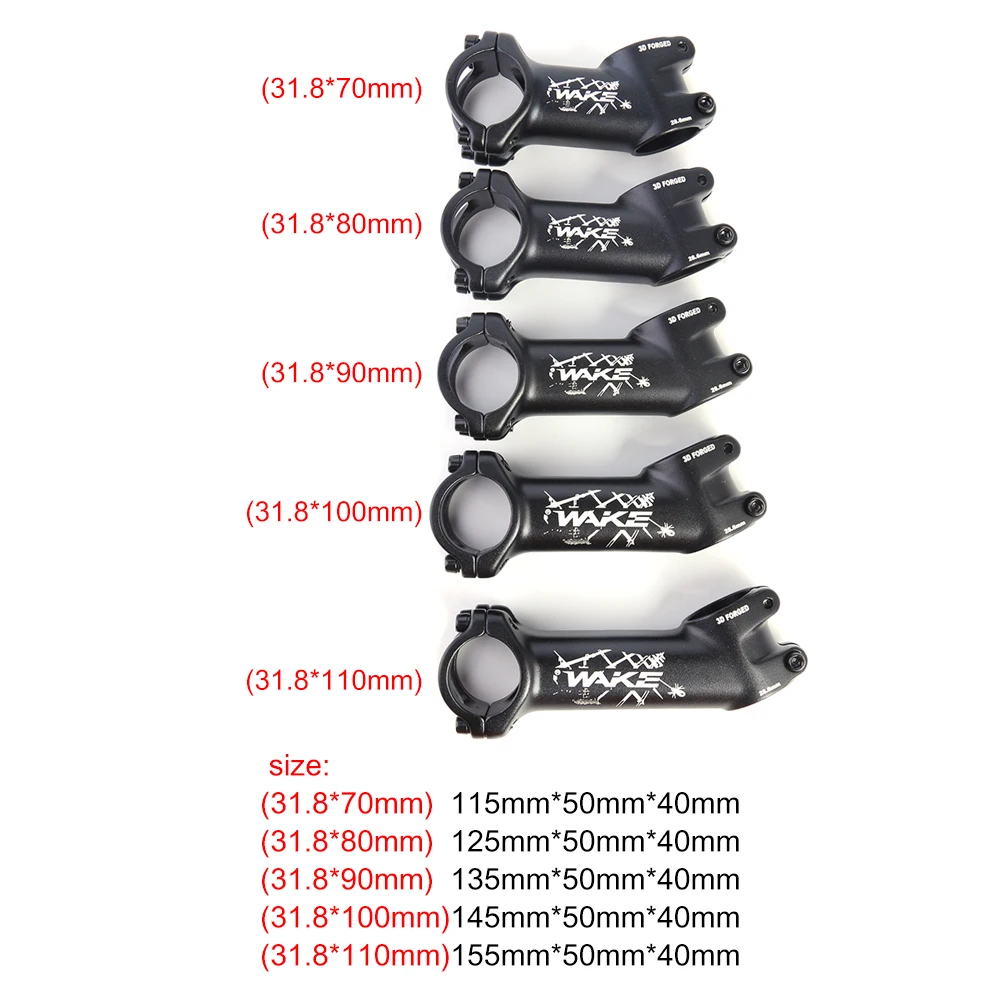 

31.8mm Mountain Bike Handlebar Stems Cycling Parts Portable 25 Degree Bicycle Road Waterproof Cycling Elements for WAKE