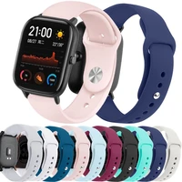 20mm22mm silicone band for amazfit gts 322egts2 minigtr 42mm47mmgtr 33 pro22e sport watch bracelet amazfit bip strap