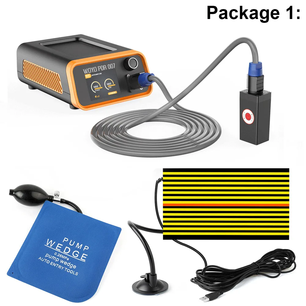 WOYO PDR007 автомобильный инструмент для ремонта вмятин OBD2 Профессиональный Автомобильный корпус Авто Ремонт удаление вмятин набор гаражный лист металлические инструменты - Цвет: 100-120V Packing 1