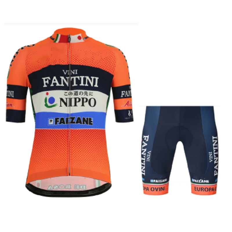 New VINI Summer Cycling Jersey Set Breathable Team Racing Sport Bicycle Jersey Mens Cycling Clothing Short Bike Jersey NW